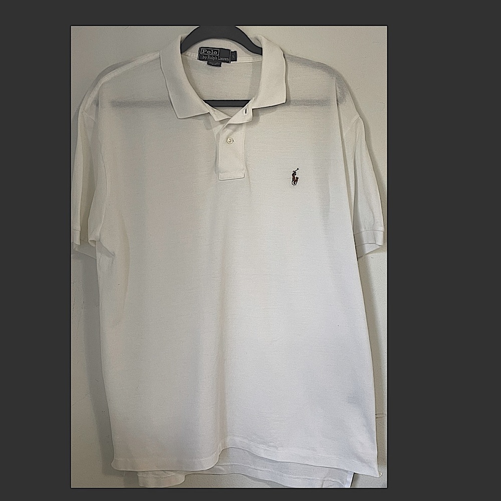 Polo by Ralph Lauren collar shirt sleeve top.